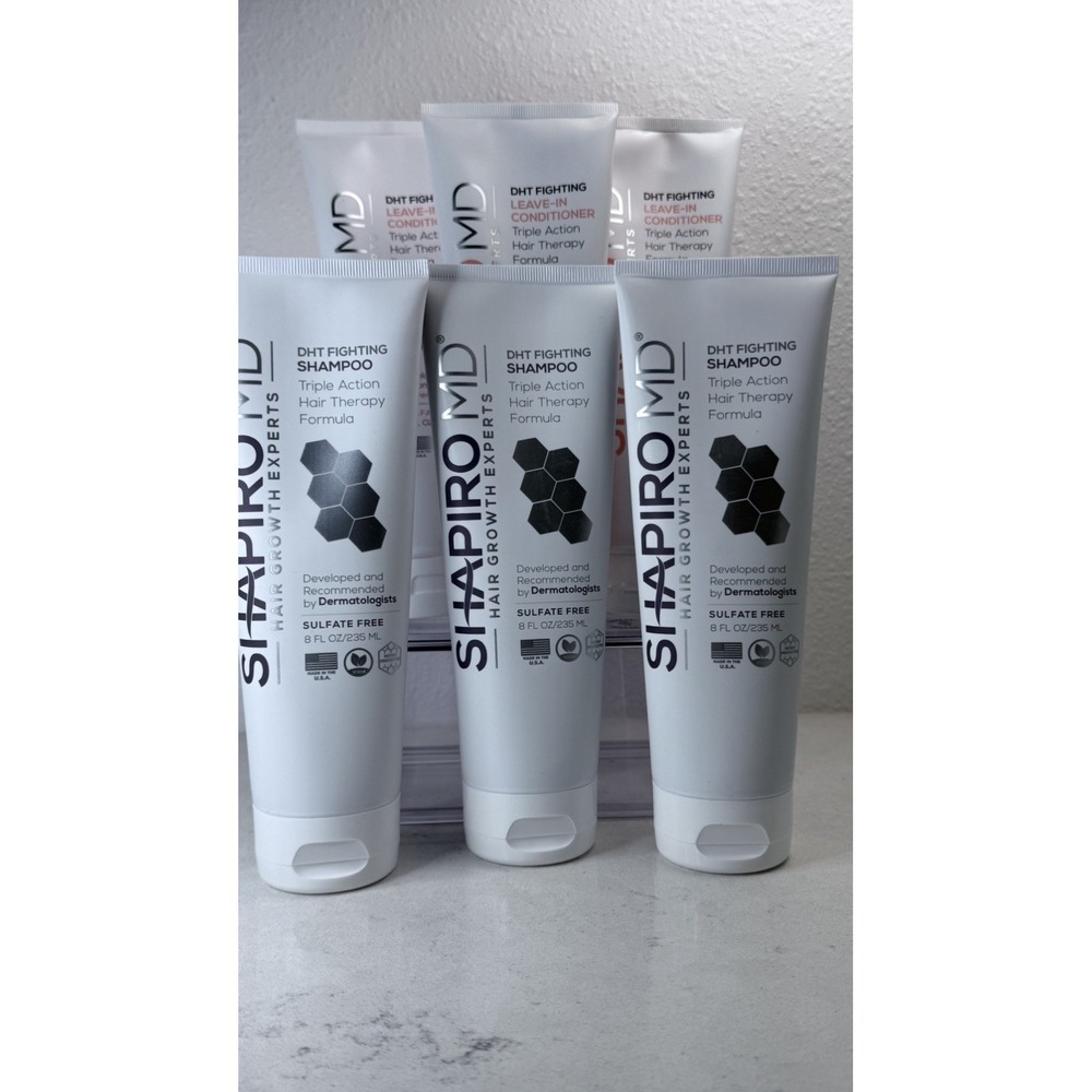 Shapiro MD Hair Growth System Lot 9 DHT Shampoo Conditioner Foamer New